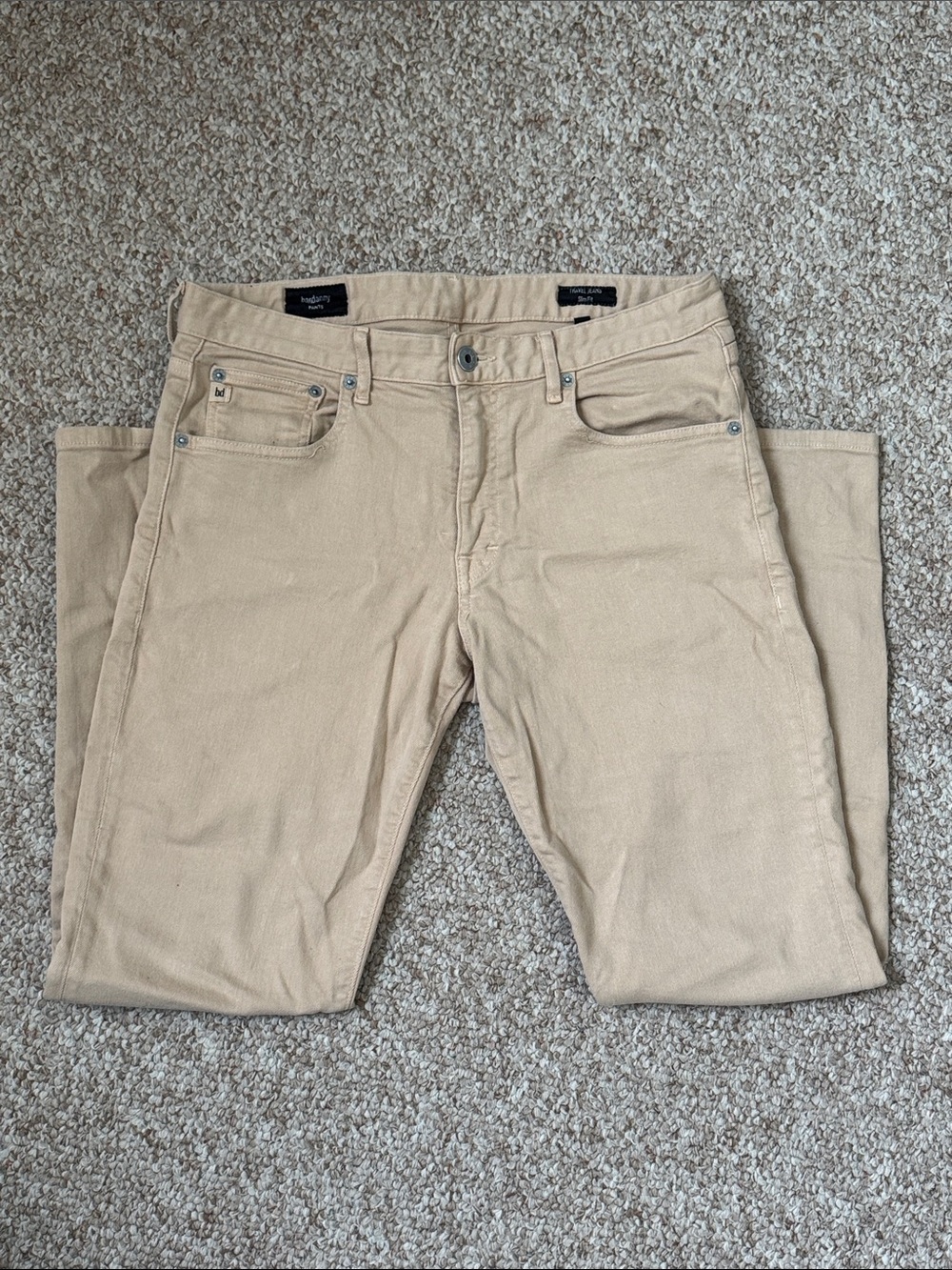 Peter Manning Men’s Slim Tan Travel Jeans 32x26